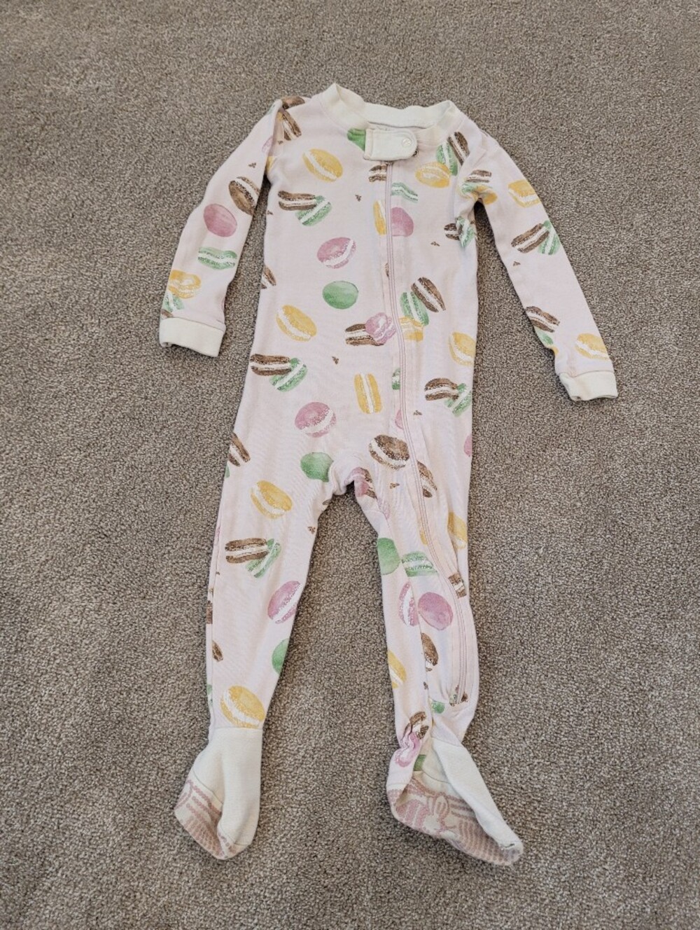 Burts Bees Baby Macaroon Pajamas Size 18 Months